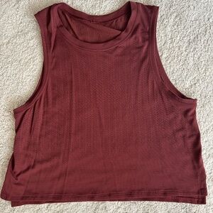 Lululemon Train to Be Red Merlot / Burgundy Tank Size 8